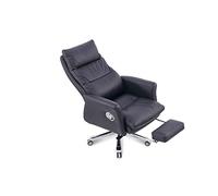 Tiiiopkvvv Sillas ejecutivas con reposapiés, silla ergonómica de oficina en casa, sillas de juegos de computadora, cómodas sillas de cuero vacuno para jefe de escritorio