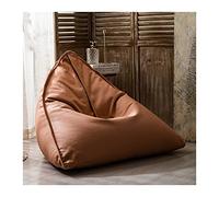 Tiiiopkvvv Sofá perezoso Balcón Tumbado Cuero Silla Individual Sofá Dormitorio Sala de Estudio Sofá de Ocio Suave y Cómodo Sofá individual (Color: 06) (5)