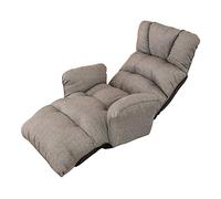 Tiiiopkvvv Sofá perezoso de suelo, ajustable, plegable, silla de suelo, sofá, tumbona, cama, sofá cama con reposabrazos (color: A) (B)