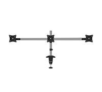 Tiiiopkvvv Soporte de brazo para monitor triple, de aleación de aluminio de 15 a 27 pulgadas, soporte de escritorio ajustable para monitor con VESA de 75/100 mm, soporta hasta 22 libras (estilo: B) (A