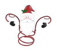 Tiiiopkvvv Soporte para copas de vino de Navidad, soporte para botellas de vino, soporte de metal para manualidades, decoraciones festivas, soporte para botellas de vino (color: tipo 3) (tipo 3)