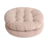 Tiita Square Piso de almohada espesor de la almohadilla del asiento con mechones para el piso del asiento para la sala de estar de yoga Balcn de
