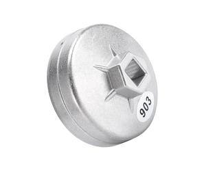 Tiiyee 903 Llave Filtro De Aceite, Bandeja Colectora Especial 74mm Adaptador Hexagonal 14 Flautas Extractor Herramienta Automática Compatible Car Tool Tapón Tipo Vaso Para Aflojar y Apretar