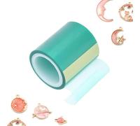 Tiiyee Cinta Resina Epoxi, Flex Tape, Resina UV, Cintas de UV Papel Adhesiva Sin Costuras Artesanal Verde para Herramientas Fabricación Joyas Rastro DIY Craft Pendant Making Tape Film Metal