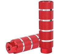 Tiiyee Clavijas de Bicicleta Aluminio Aleación, Pedal Apto para Ejes Delanteros o Traseros Montaña Postposición Estribo Estacionario Estriberas Reposapiés Universales Pedales Pies Antideslizantes