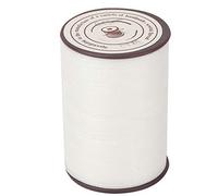 Tiiyee Cuerda de Hilo Encerado, Cuerdas Cera Línea Poliéster Cordón Ceras Plana Coser Mano Cuero Hilos Encerados Reparación Calzado Proyectos Costura Cueros para Marroquinería DIY Artesanía(Blanco)