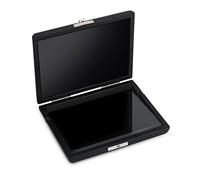 Tiiyee Estuche para Cañas de Saxofón, Estuches Caña Saxofóns Madera PU con Panel Vidrio Interno Clarinete Almacenamiento Láminas Instrumentos Múltiples Saxofón Puede Contener 6 Cajitas Caja Soporte