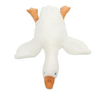 Tiiyee Juguete de Peluche Ganso Blanco Grande, Juguetes Enorme Cisne Almohada Abrazo Suave Muñeco Pato Grande Animal Gigante Gran Kawaii Muñeca y Larga Niños para Dormir Cojín Cama Sofá Piso (1.9M)