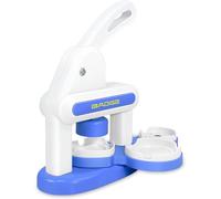 Tiiyee Maquina Hacer Chapas, Maquina Chapas de 55mm /35 mm Maquina de Chapas con 85 Accesorios y Cortador Circular para Hacer Botones DIY Regalos de Fiesta Creación de Bricolaje Azul