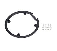 Tiiyee Protector de Cadena, piñones de Plato de Ciclismo, Protector de bielas, Cubierta de bielas de Rueda de Cadena de plástico Negro para Bicicleta de montaña