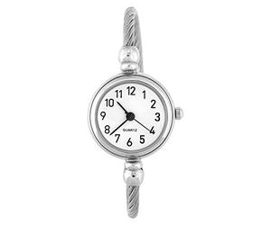 Tiiyee Reloj Mujer, Reloj Mujer Analogico Pulsera Fina Pulsera Abierto con Correa Aleación De Cuarzo Analógicos Números Arábigos Esfera para Estudiantes Mujeres Elegante