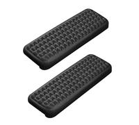 Tiiyee Reposamuñecas para Teclado y Ratón, 2 piezas Reposamuñecas Teclado Soporte de Muñeca de Espuma Viscoelástica Ergonomicas Reposamuñecas Antideslizante para Oficina Trabajo Ordenador Negro