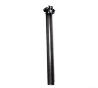 Tija de sillín de bicicleta de fibra de carbono de cabeza recta, material 3K, ligero, 350 mm de longitud, se adapta a 27 2/30 8/31 6 mm (31,6-350 mm 3K luz brillante)