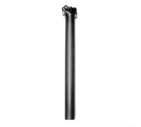 Tija de sillín de bicicleta de fibra de carbono de cabeza recta, material 3K, ligero, 350 mm de longitud, se adapta a 27 2/30 8/31 6 mm (30,8-350 mm 3K mate)