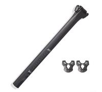 Tija de sillín de carbono de 400 mm para bicicletas construida a partir de fibra de carbono T800 de alto módulo y diseñada para disciplinas de ciclismo de rendimiento fiable (31,6 mm x 400 mm)