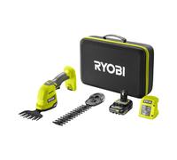 Tijera arreglasetos y espada cortasetos de mano 18V ONE+™ + maletín (1x 2.0Ah)