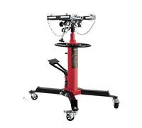 Tijera automóvil Gato Elevador para Coche, Gato de transmisión telescópico hidráulico, Soporte de Gato de Suelo con Pedal, Rueda giratoria, Elevador de Garaje Gatos para Coche(1100lbs Red)