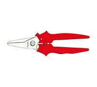 Tijera combinada Combinox (190 mm, Rojo)