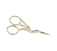 Tijera de bordado de cigüeña, diseño clásico de grúa, tijera para coser, manualidades, obras de arte[Oro]