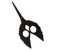 Tijera de Coser Forma de Alas de Acero Inoxidable Estilo Vintage - Negro