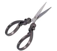 Tijera de estilo vintage, tijeras de bordado de acero inoxidable de 4,3 pulgadas, herramienta para manualidades, de costura para coser, manualidades (Gris Plata)