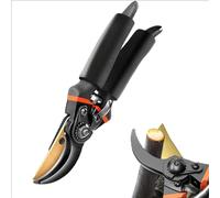 tijera de podar,Tijeras de Jardinería Profesionales con Hoja de Titanio Inoxidable y Mango Ergonómico - Corta Ramas hasta 19mm,Ideal para Rosas,Setos,Árboles,Ligero y Duradero-A