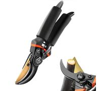 tijera de podar,Tijeras de Jardinería Profesionales con Hoja de Titanio Inoxidable y Mango Ergonómico - Corta Ramas hasta 19mm,Ideal para Rosas,Setos,Árboles,Ligero y Duradero-A