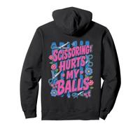 Tijera Me Duele Las Bolas Divertido Humor Adulto Sudadera con Capucha