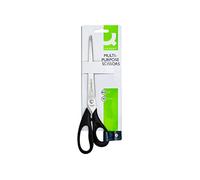 Tijera oficina q-connect inoxidable 10/' 25 cm blister