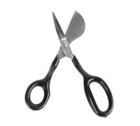 Tijera para dormir con punta de pato de 7 pulgadas, tijera de apliques con punta de pato de acero inoxidable con empuñadura ergonómica para bordado, recorte de pelo de alfombras y