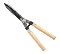 Tijera Podar Setos 2 Manos Mangos Madera 54 cm. Hojas Acero Antiadherente, Ajuste Corte