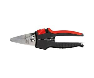Tijera universal multiusos Combinox (Largo: 190 mm, Longitud de corte: 40 mm, Acero inoxidable, Negro/Rojo)