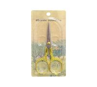 Tijeras afiladas decorativas con patrón floral ergonómico