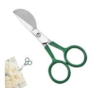 Tijeras aplicadas,Tijeras de pico de pato de acero inoxidable de 4.72 pulgadas - Herramientas manuales de tijeras de alfombra tufted con mango curvado doblado para perforar alfombras de pelo