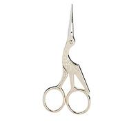 Tijeras clásicas de cigüeña, diseño de grúa de estilo retro de acero inoxidable, herramientas de costura DIY, tijeras de modista, tijeras vintage, 4,5 X 2 pulgadas (Oro)