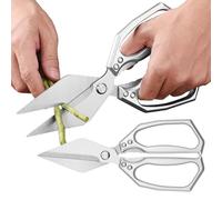 Tijeras cocina resistentes | Cortar aves corral pollo | Par utensilios culinarios firmes | Pato pescado trozos | Herramientas ideales chefs cocineros expertos profesionales cocina