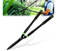 Tijeras Cortasetos 76CM, Jardín Tijera de Podar, 27cm Cuchillas de Acero de Adecuada Calidad, Mango Antideslizamientos para Setos y Fáciles de Recortar Setos y Césped