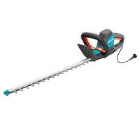 Tijeras cortasetos eléctricas ComfortCut 600/55 de GARDENA: cortasetos con motor de 600 W, cuchilla de 55 cm de longitud, separación entre dientes de 27 mm, protector contra impactos (9834-20)