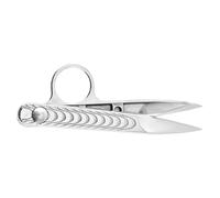 Tijeras de acero inoxidable con forma de V para manualidades, herramienta de corte multiusos, sistema de bloqueo seguro, herramienta de costura