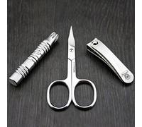 Tijeras de acero inoxidable para uñas/tijeras de cutículas, cortaúñas y recortador de nariz. Perfecto para todos (unisex)