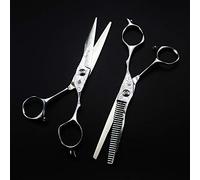 Tijeras de belleza de 6 pulgadas, tijeras de peluquero profesionales, utilizadas for cortes y adelgazamiento precisos, durabilidad de clase profesional.(Set)