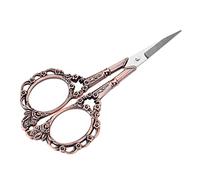 Tijeras de bordado, costura de flores vintage, manual, herramienta de bricolaje, tijeras de modista de sastre de acero inoxidable para costura, álbumes de recortes, manualidades (Revestimiento de