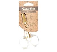Tijeras de bordado de oro Hemling, mango de acrílico: 12,5 cm/5 pulgadas: oro cepillado