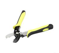 Tijeras de cable de metal de 7 pulgadas para cortar pelar 3-40 AWG | Corta tiras de pelado de 3 a 40 AWG, construcción robusta, almacenamiento compacto, esencial para electricistas