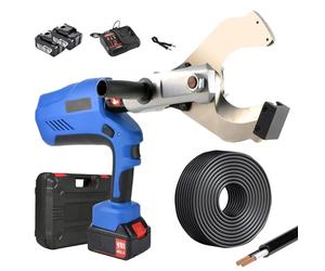 Tijeras de cable hidráulicas inalámbricas, cortador de alambre eléctrico alimentado por batería para máx. Φ120 mm, herramienta de corte de cable de cobre/aluminio con pantalla LED