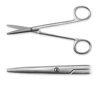 Tijeras de carnicero, rectas, desnudas, 14 cm, para un uso único (20 unidades)