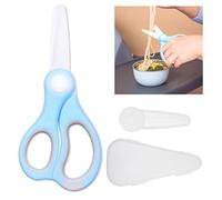 Tijeras de Cerámica para Comida de Bebé Kare & Kind - Azules - Funda Protectora y un Guardapolvos - Corta la Comida de Bebé Fácilmente (1 pcs - Azules)