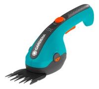Tijeras de césped a batería ClassicCut Li, 3,6Volt, juego con cuchillo para arbustos, Podadora turquesa/Negro