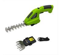 Tijeras de césped inalámbricas 2 en 1 y cortasetos eléctrico con batería de 2000 mAh