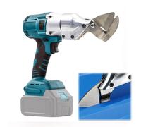 Tijeras de chapa con batería compatibles con Makita 18 V, tijeras eléctricas con cabezal giratorio 360°, tijeras eléctricas para metal, máx. 2 mm de grosor para chapa, alfombras, cuero, papel y tela